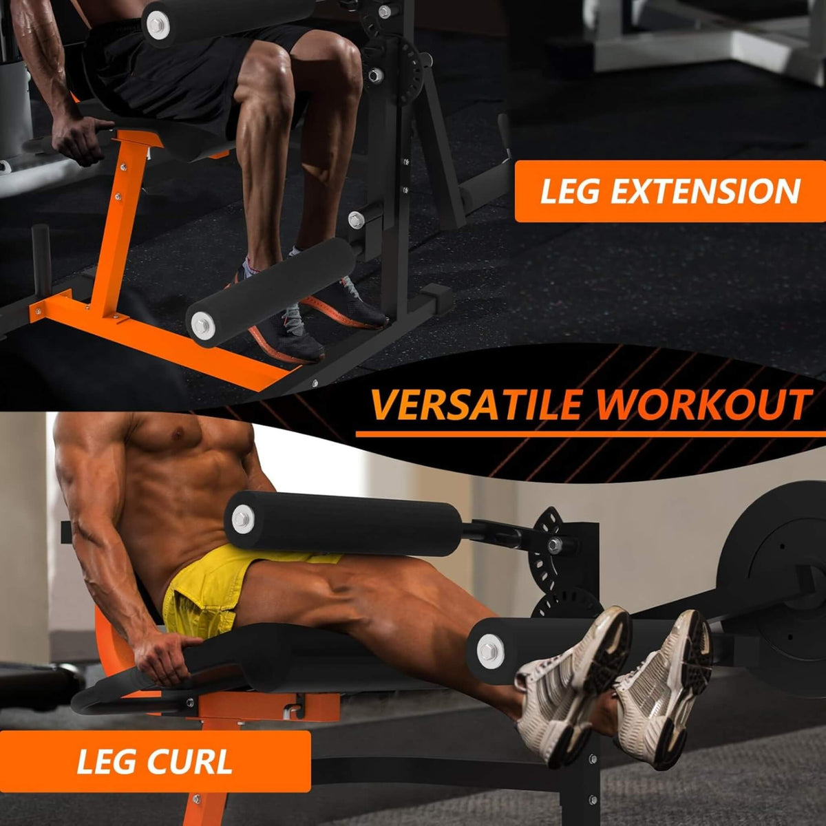 550LBS Adjustable Lower Body Leg Extension And Curl Machine (SAK16390)