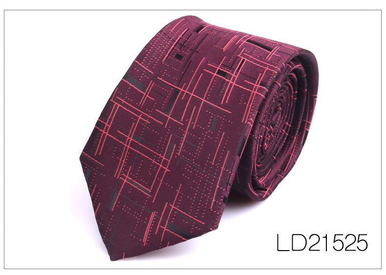 Men's 6cm Flower Graffiti Yarn-dyed Tie