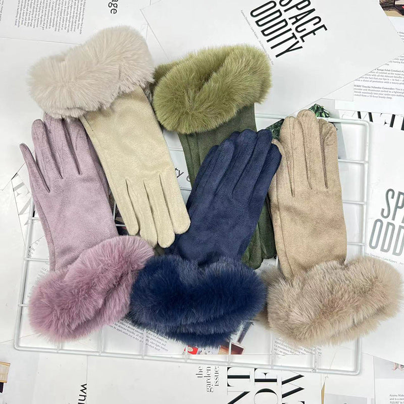 Women's Winter Riding Fleece-Lined Gloves