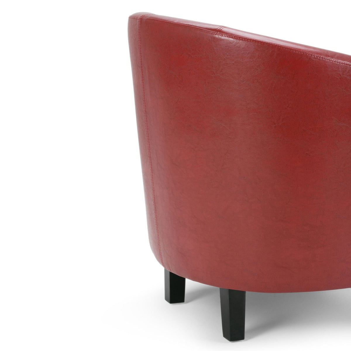 Transitional Tub Chair with Curved Back and Removable Cushion - Multiple Colors