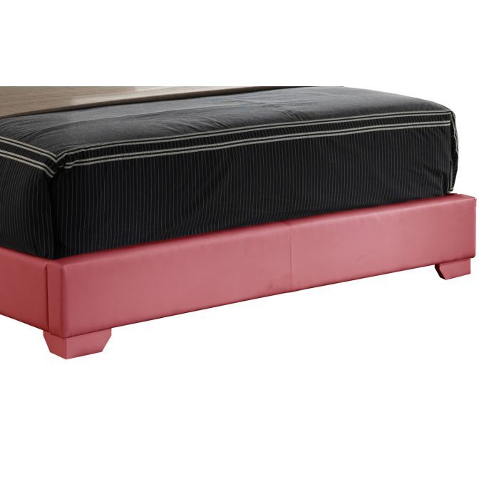 Elegant Platform Bed with Upholstered Finish - Multiple Colors