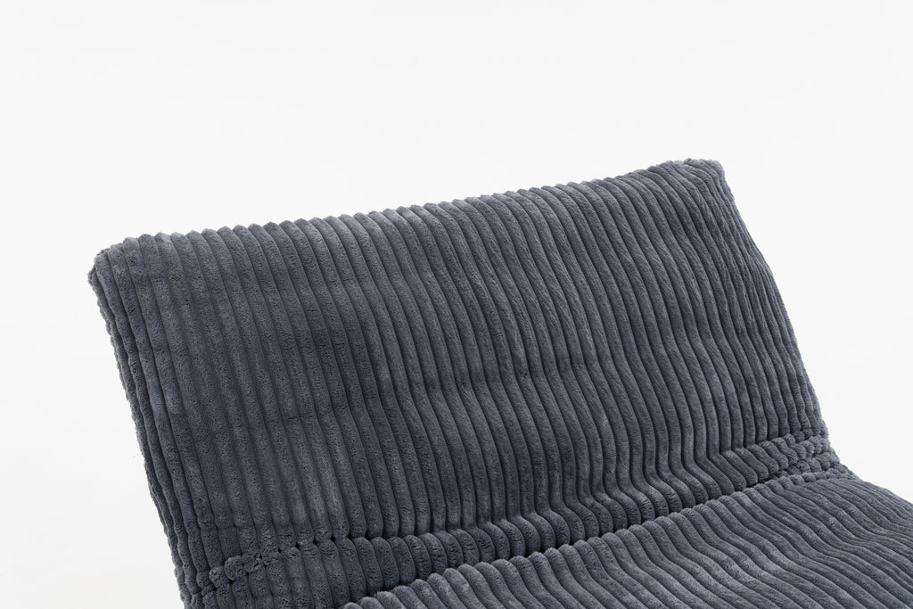 Bean Bag Chair for Adults with Solid Wood Frame - Corduroy