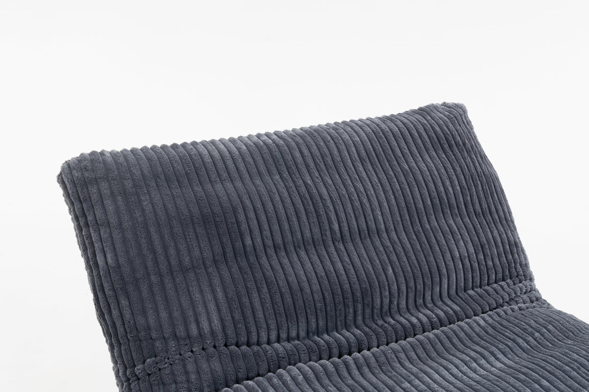 Bean Bag Chair for Adults with Solid Wood Frame - Corduroy