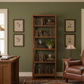 Pre-Order Mission Spindle Side 5 Shelf Bookcase - Michael's Cherry (MC1)