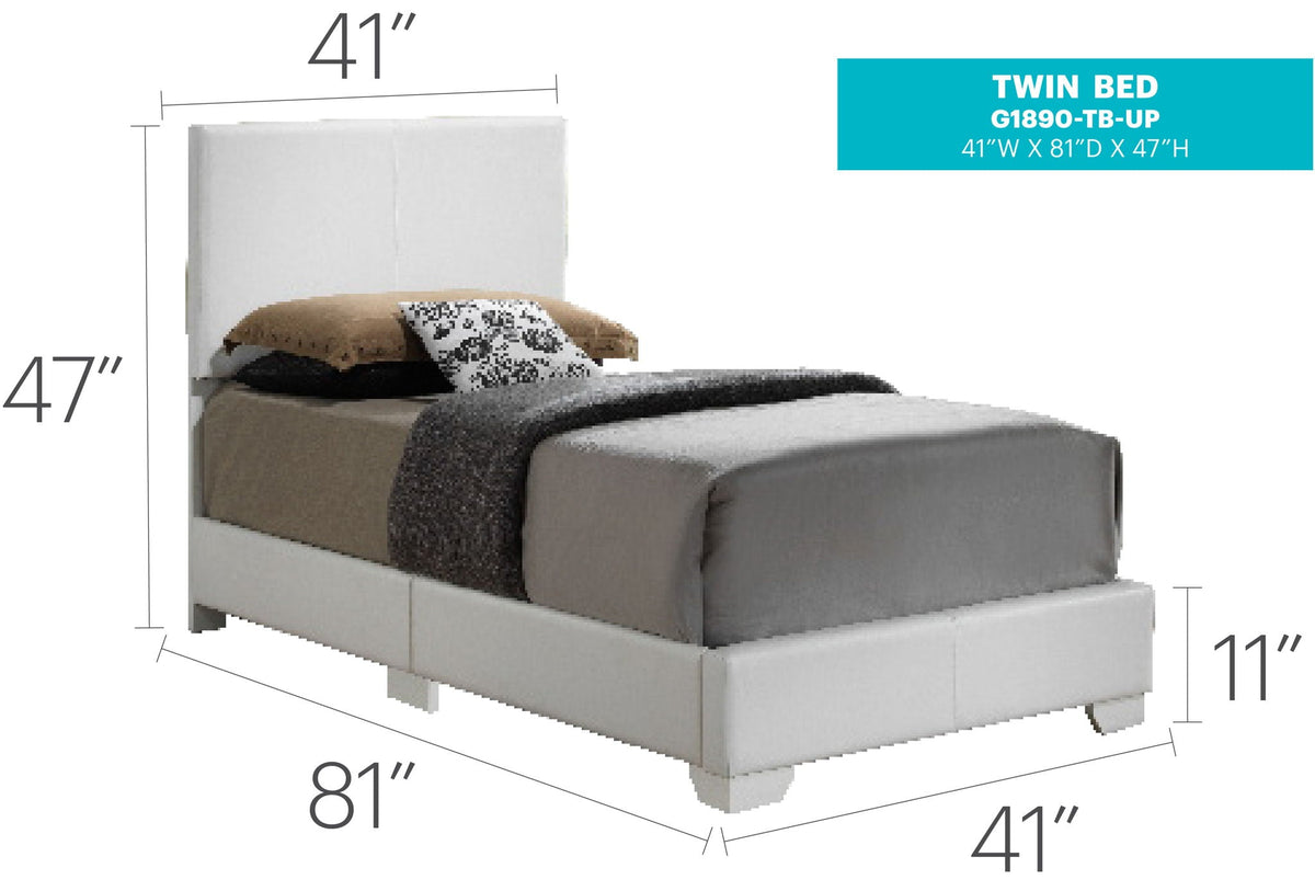 Elegant Platform Bed with Upholstered Finish - Multiple Colors