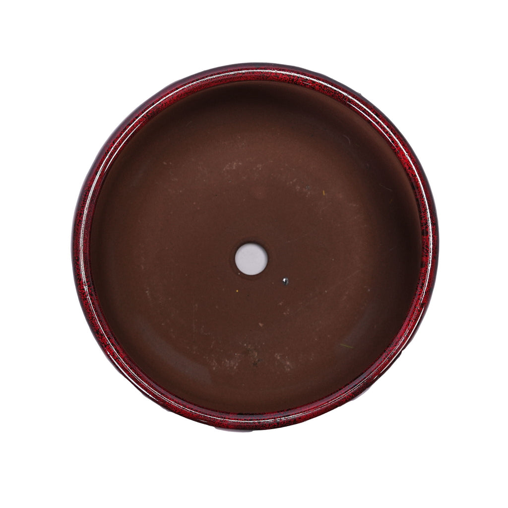 4 Pieces Planter Pot, Indoor Outdoor Flowerpot For Patio, Garden, Or Windowsills - Bean Paste Red
