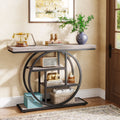 41.3" Industrial Console Table, 4-Tier