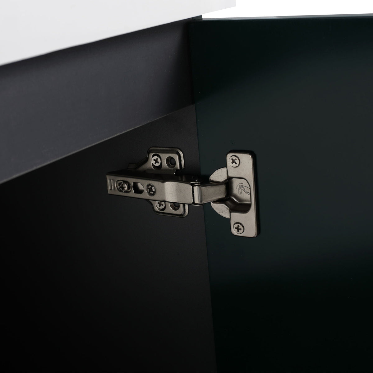 Modern Freestanding Bathroom Vanity with Soft Close Cabinet Doors - Pearl Silver, White, or Dark Green