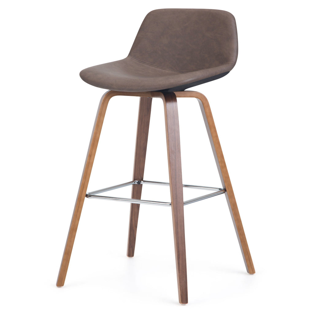 Bentwood Counter or Bar Height Stool Set of 2 with Foot Rest – Multiple Colors