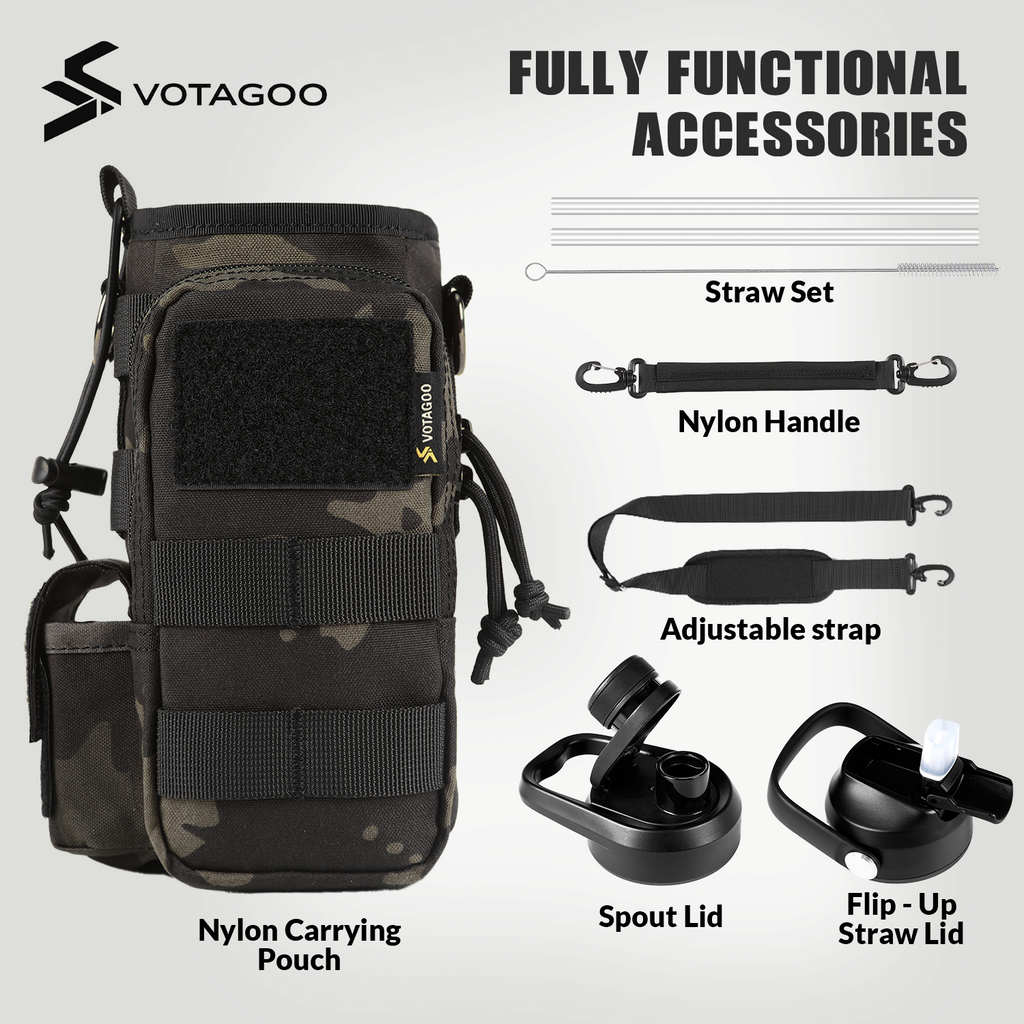 VOTAGOO® 32Oz Tactical Water Bottle