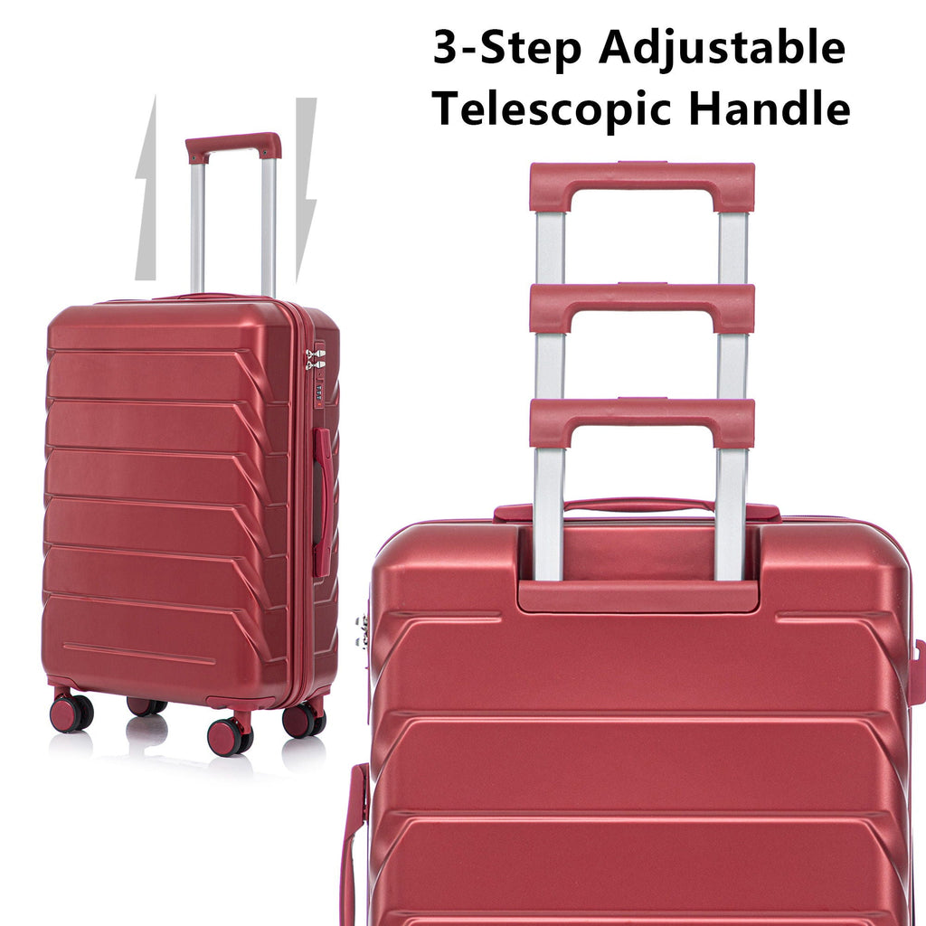3 Pieces Set Spinner Wheel Luggage With Combination Lock