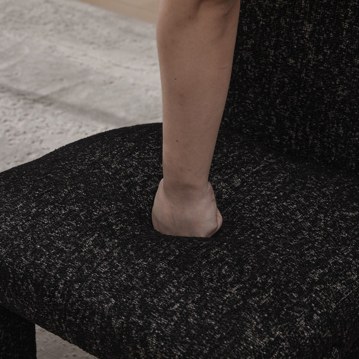 Armless Curved Back Accent Chairs