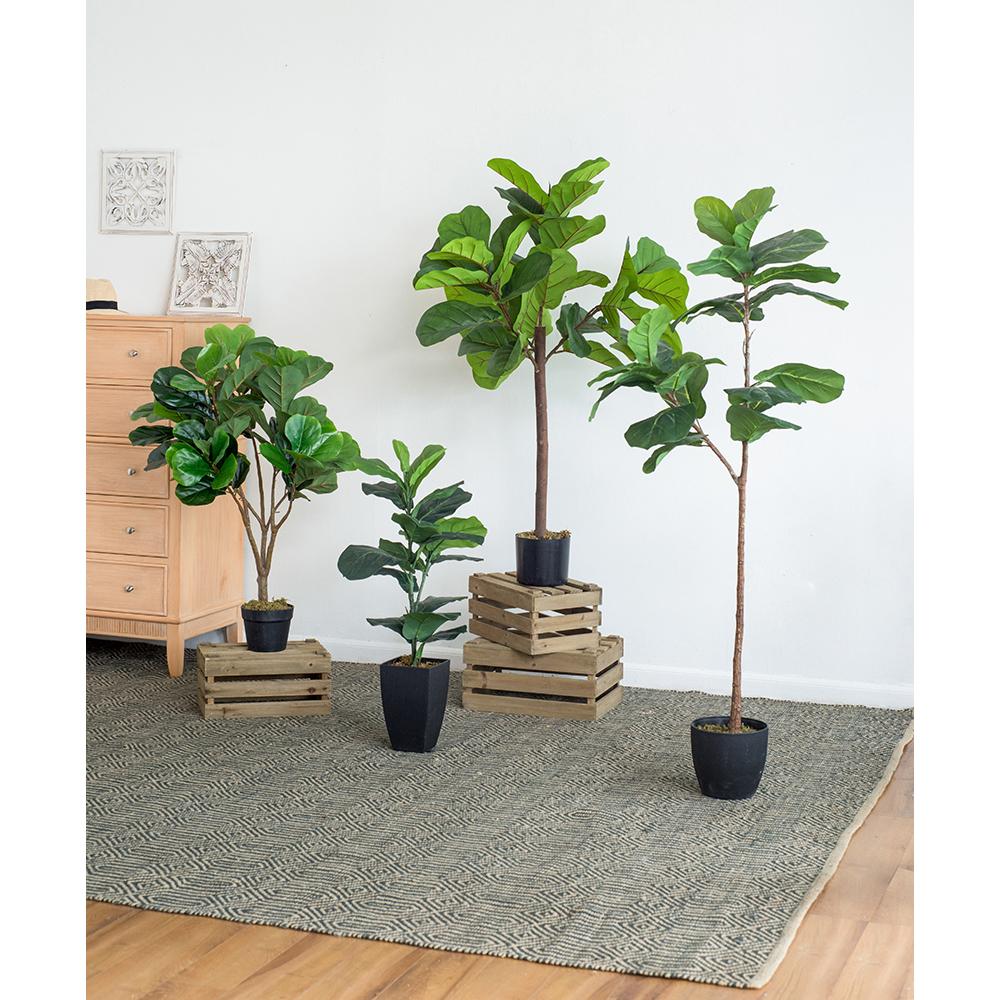 Fiddle Fig Leaf Artificial Tree with 40 Leaves - Green