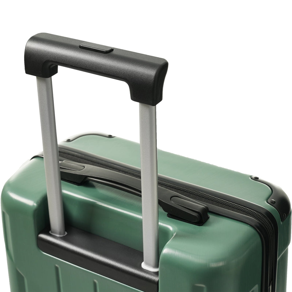 20-Inch Hardshell Carry-On Luggage with Spinner Wheels - Black