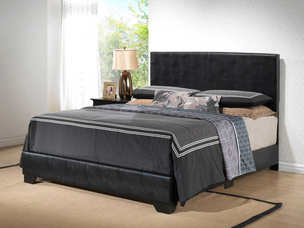Elegant Platform Bed with Upholstered Finish - Multiple Colors