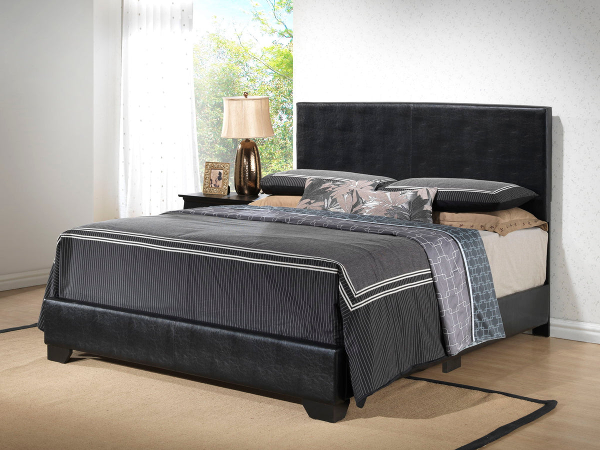 Elegant Platform Bed with Upholstered Finish - Multiple Colors