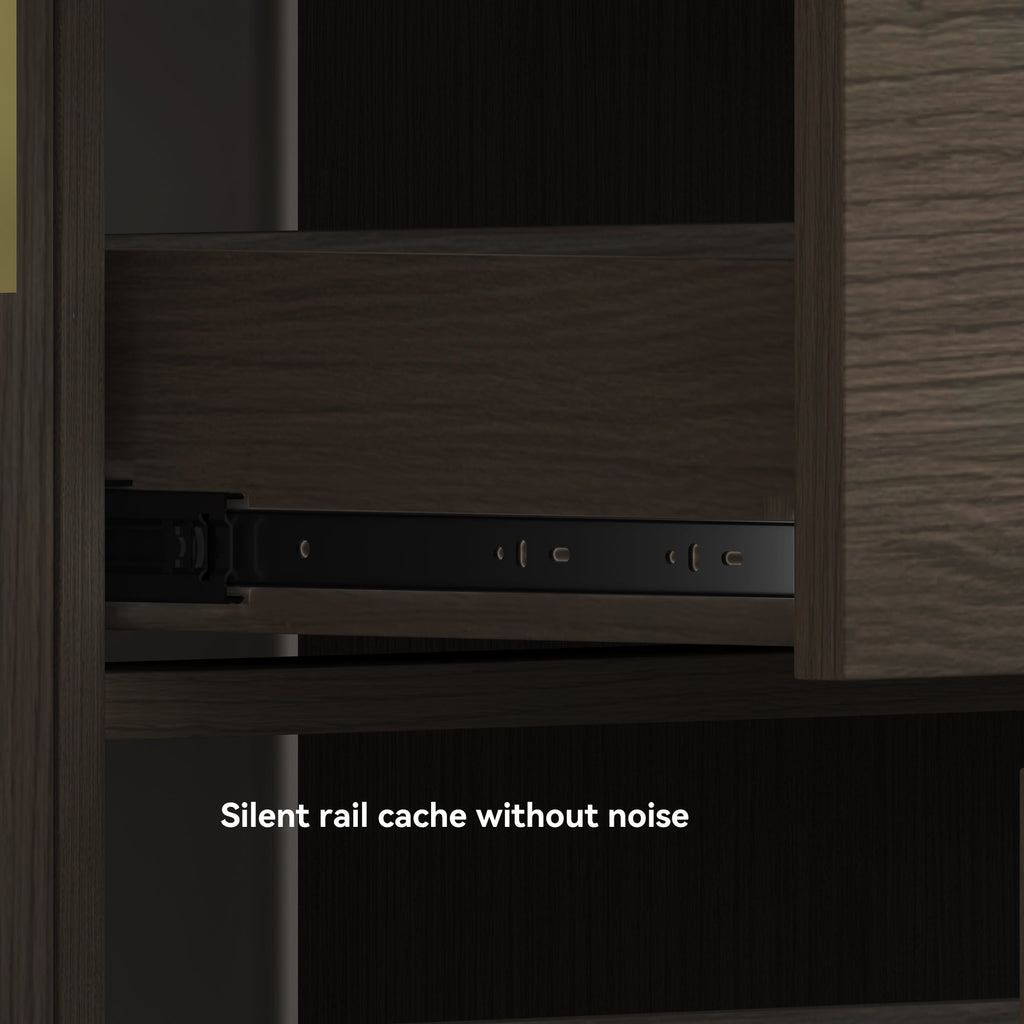 48" Dark Brown Bathroom Vanity