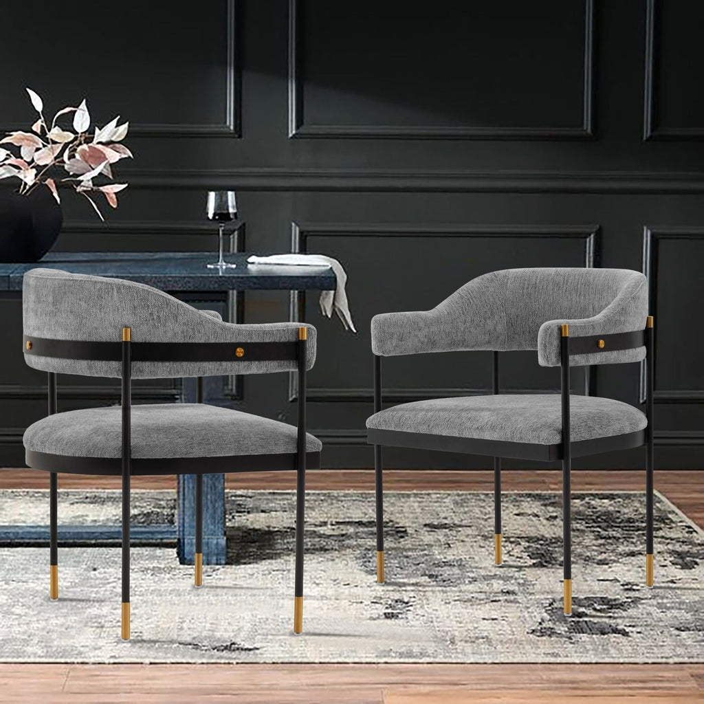 Fully Upholstered Arm Chair with Floating Back - Multiple Colors