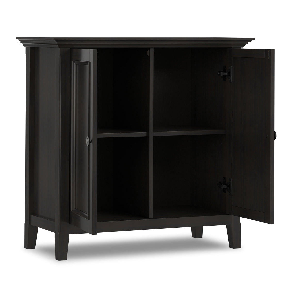 Amherst 2 Door Storage Cabinet with Adjustable Shelving - Brown