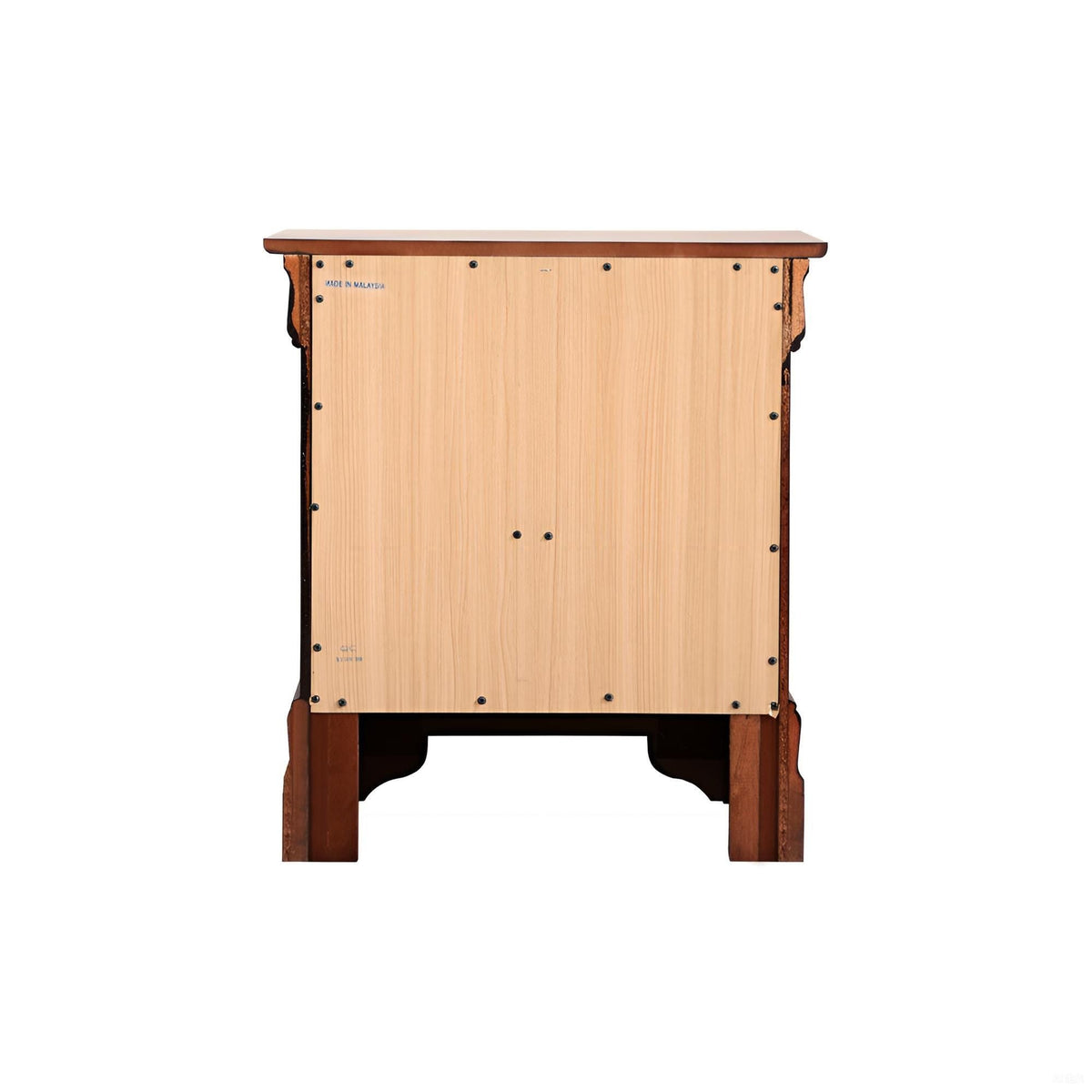 Louis Phillipe Wood Nightstand with Storage Drawers - Multiple Colors