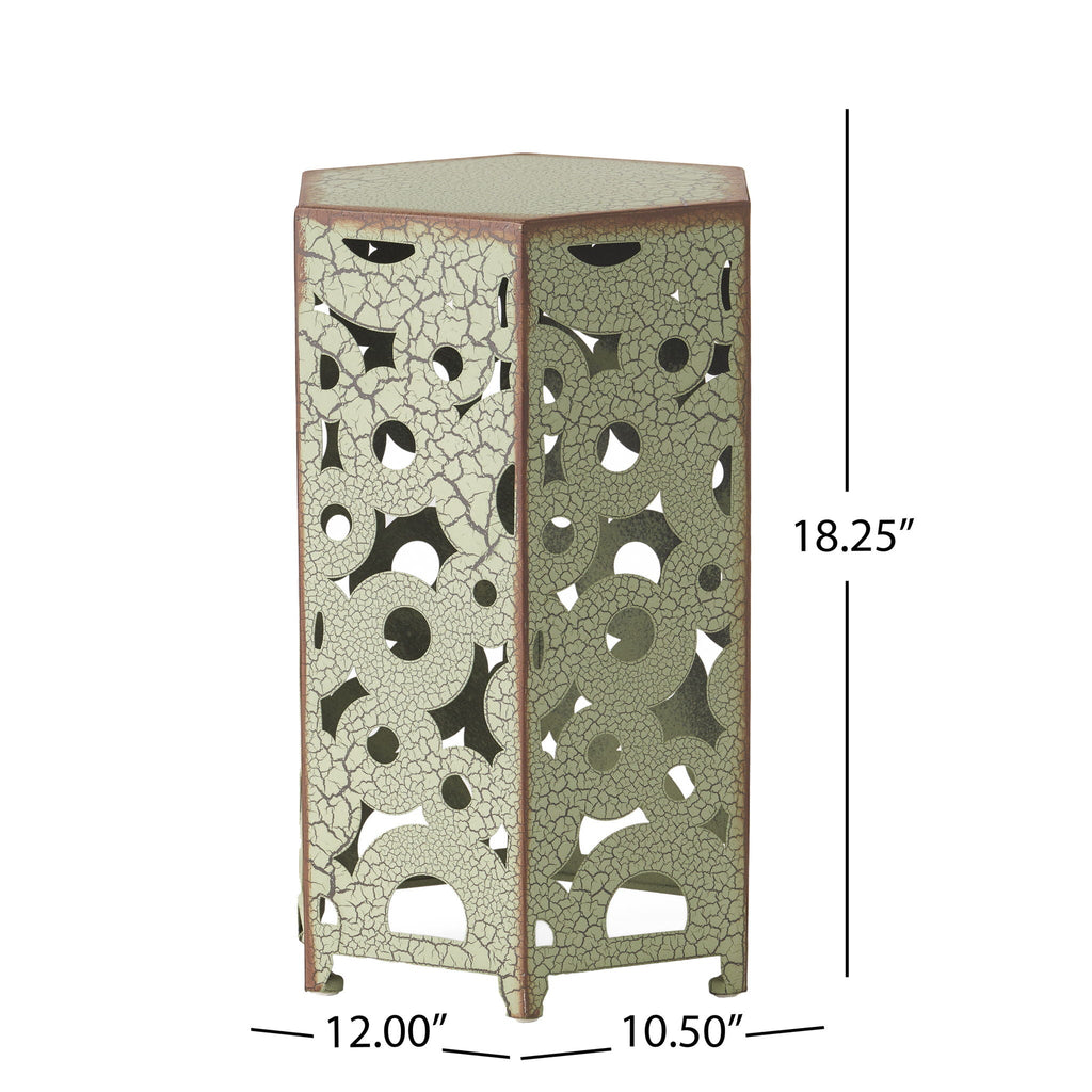Selva Accent Table Set with Powder-Coated Iron - Green