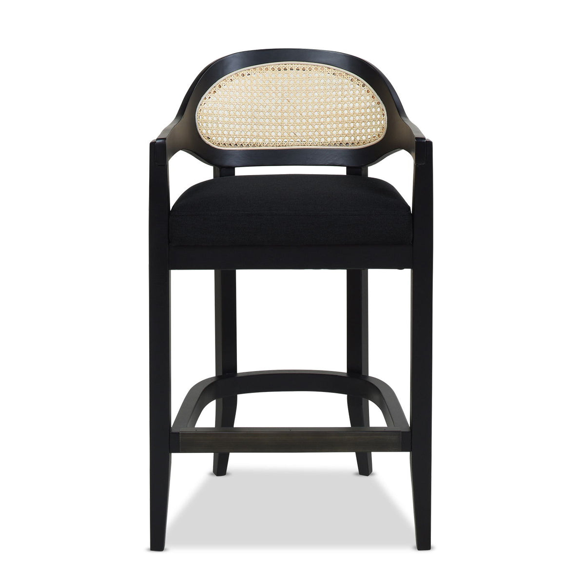 Americana - Mid-Century Modern Cane Back Counter Stool