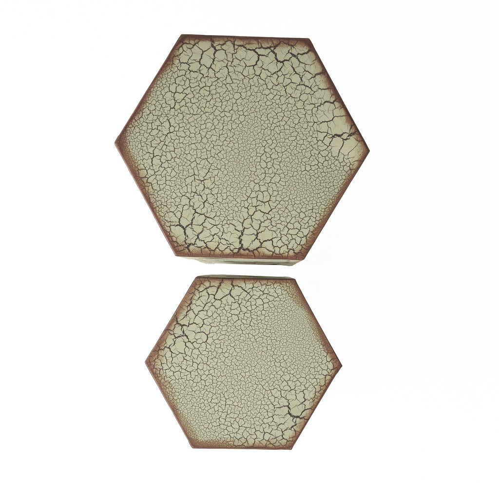 Selva Accent Table Set with Powder-Coated Iron - Green