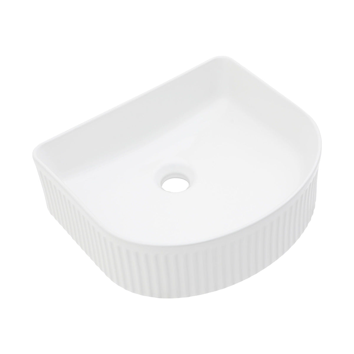 Vessel Bathroom Sink With Design - White