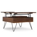 Square Lift Top Coffee Table with Hidden Storage - Walnut