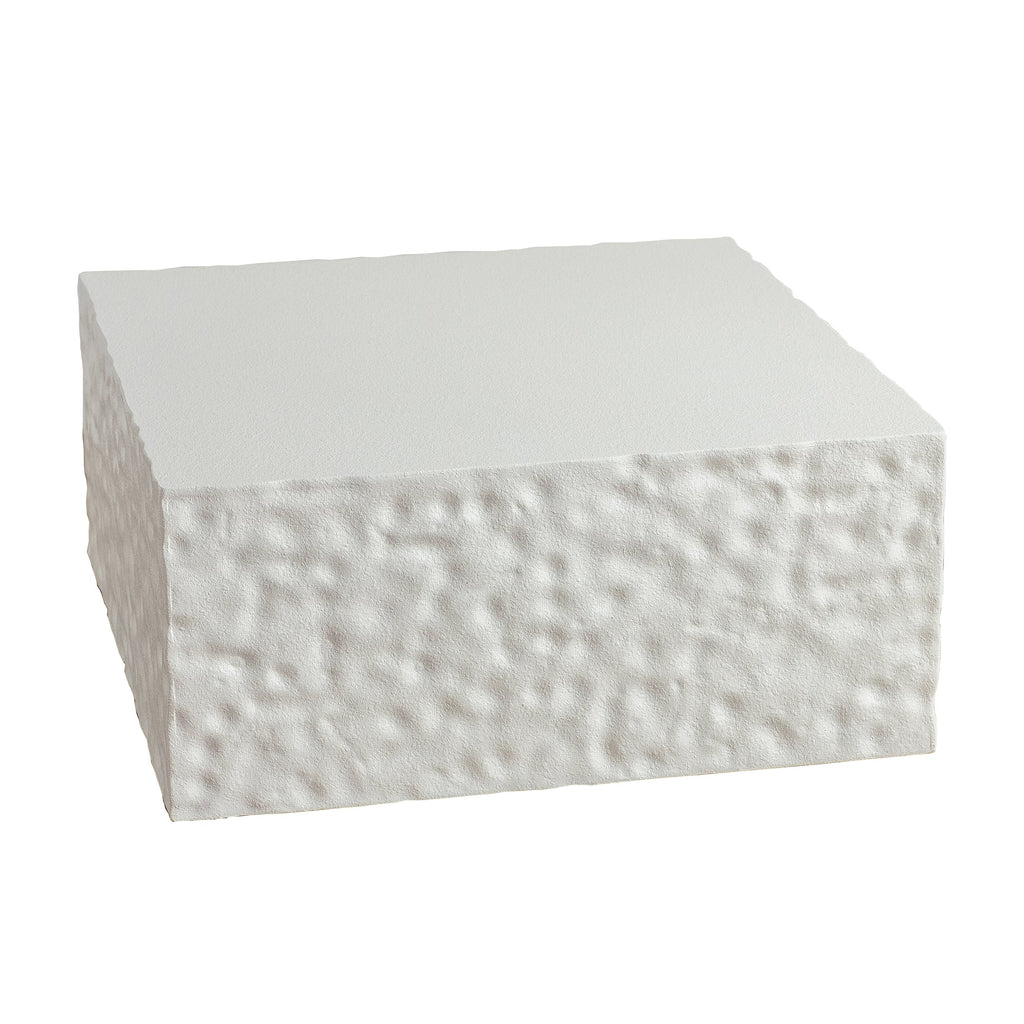 Modern Square Coffee Table with MDF Construction - Creamy White or Walnut