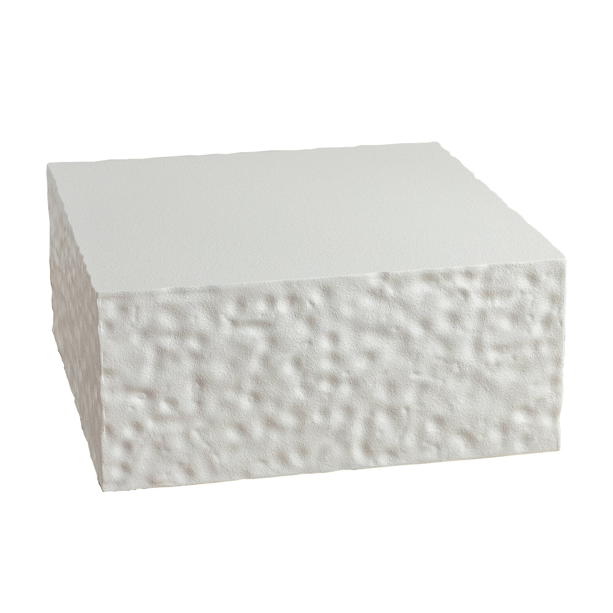 Modern Square Coffee Table with MDF Construction - Creamy White or Walnut