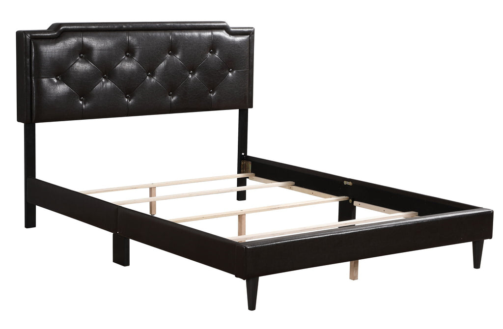 Button Tufted Upholstered Bed with Charming Design - Multiple Colors