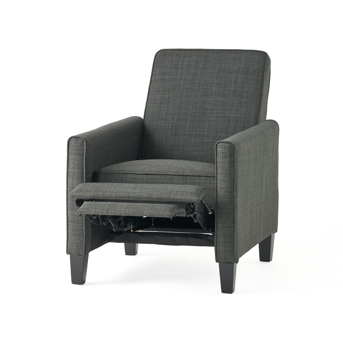 Upholstered Push Back Recliner Chair with Adjustable Recline - Multiple Colors