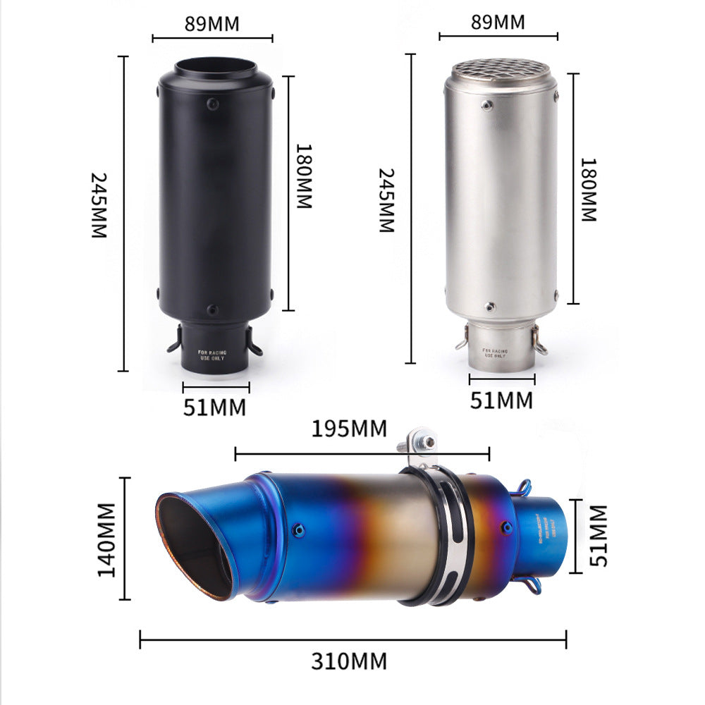 Stainless Steel Modification Accessory SC Stern Block Exhaust Suit