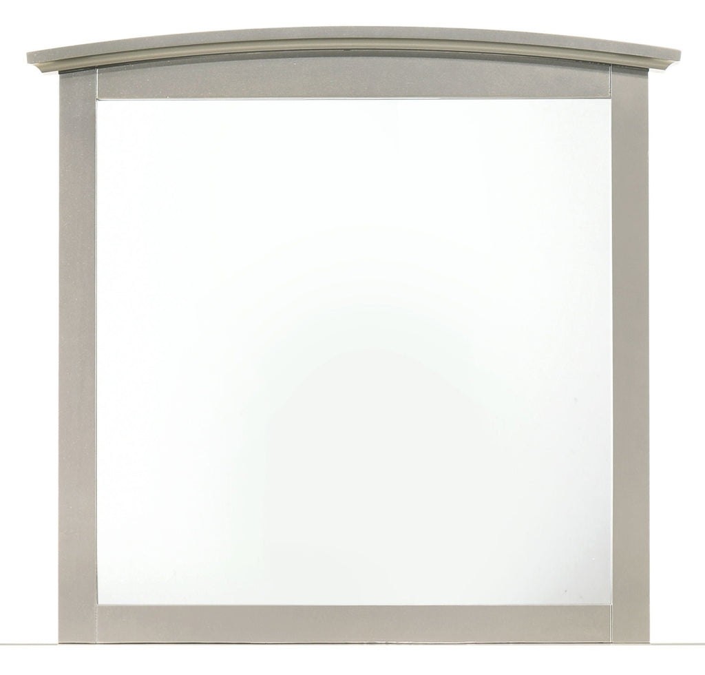Elegant Modern Farmhouse Wall Mirror with Low Distortion Glass - Pearl Silver or Black