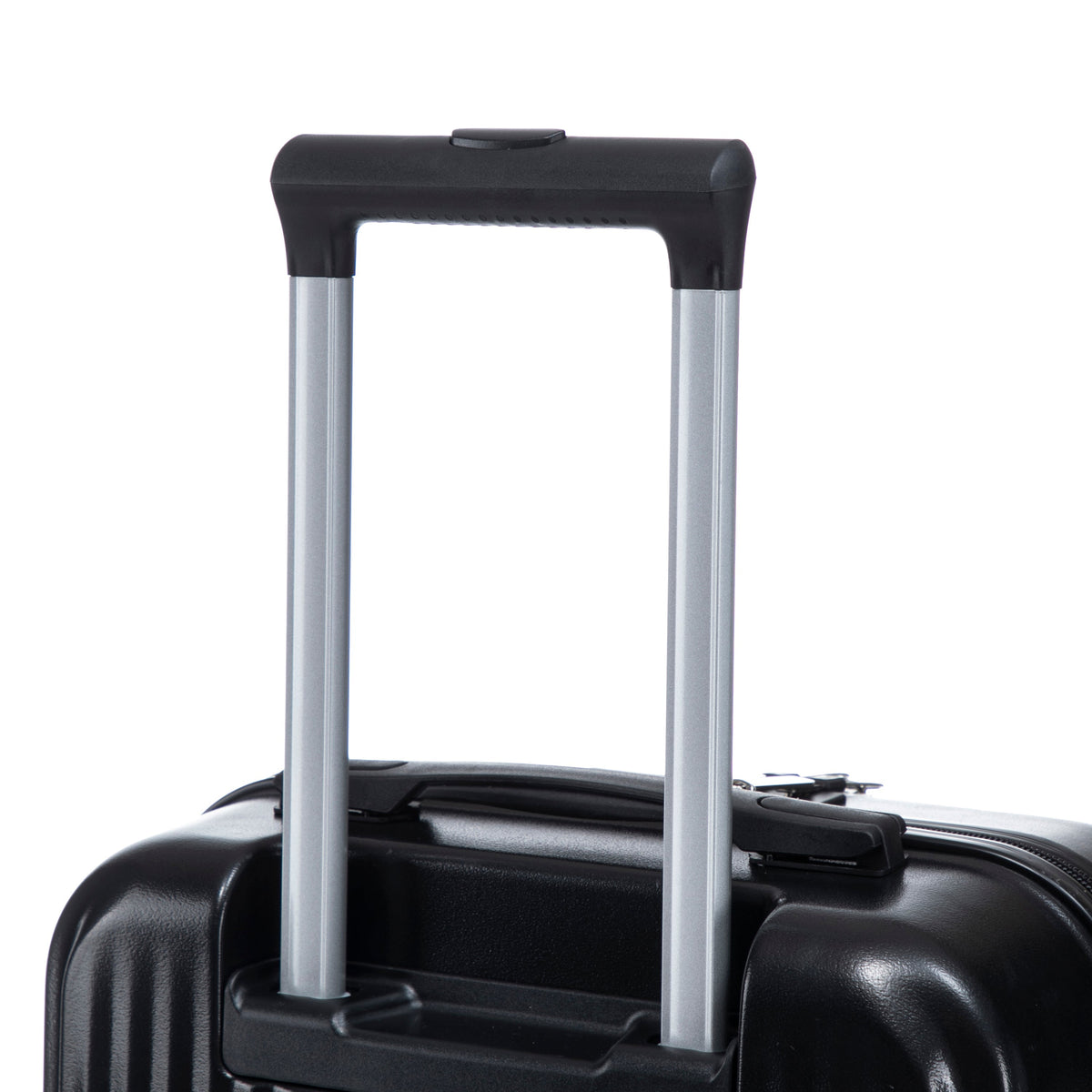 ABS Spinner Wheel Luggage Set with Cosmetic Case - Black