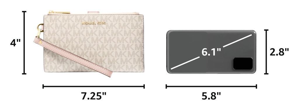 Michael Kors Women’s Jet Set Double Zip Wristlet
