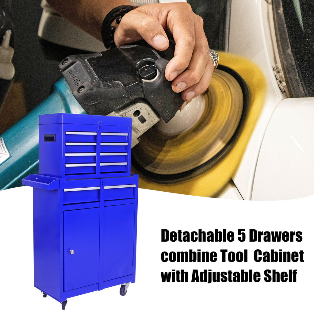High Capacity Rolling Tool Chest With Wheels And Drawers, Storage Cabinet