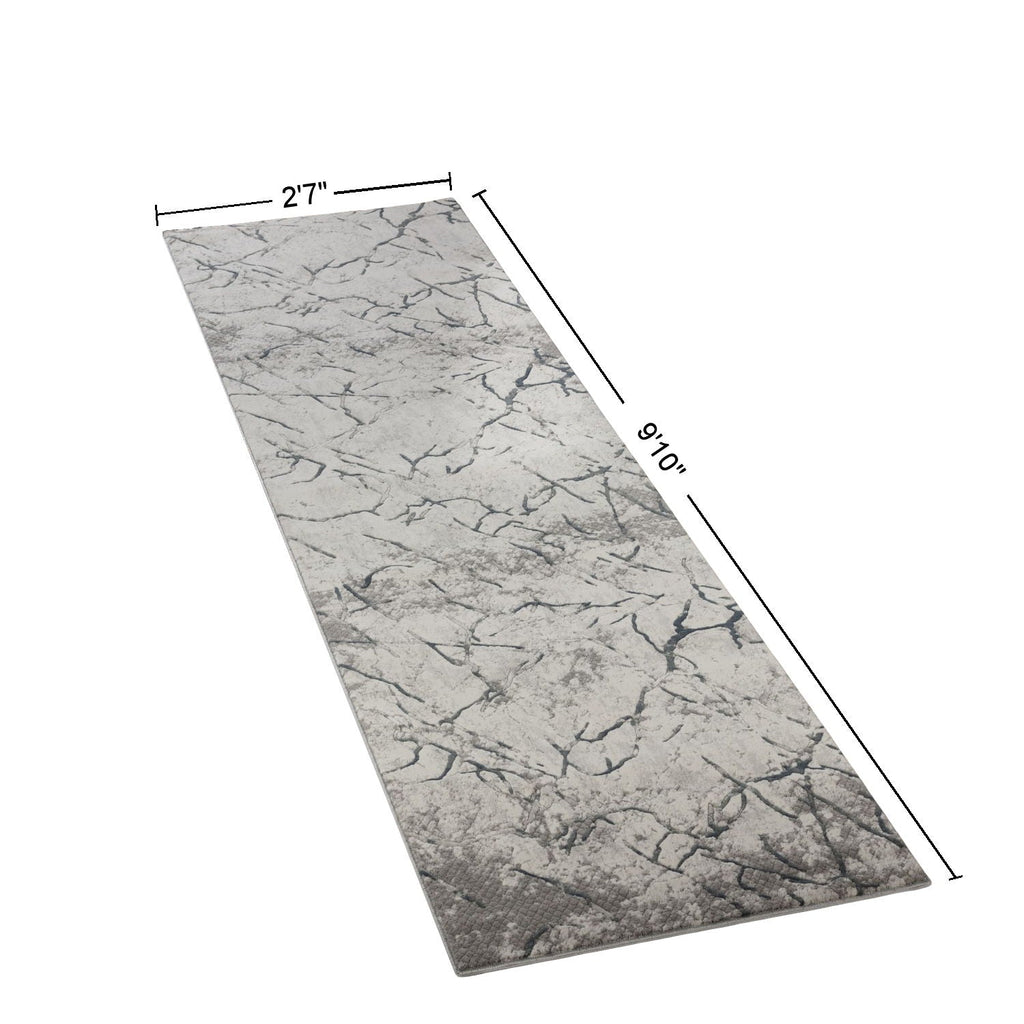 Contemporary Area Rug with 3D Effect - Gray