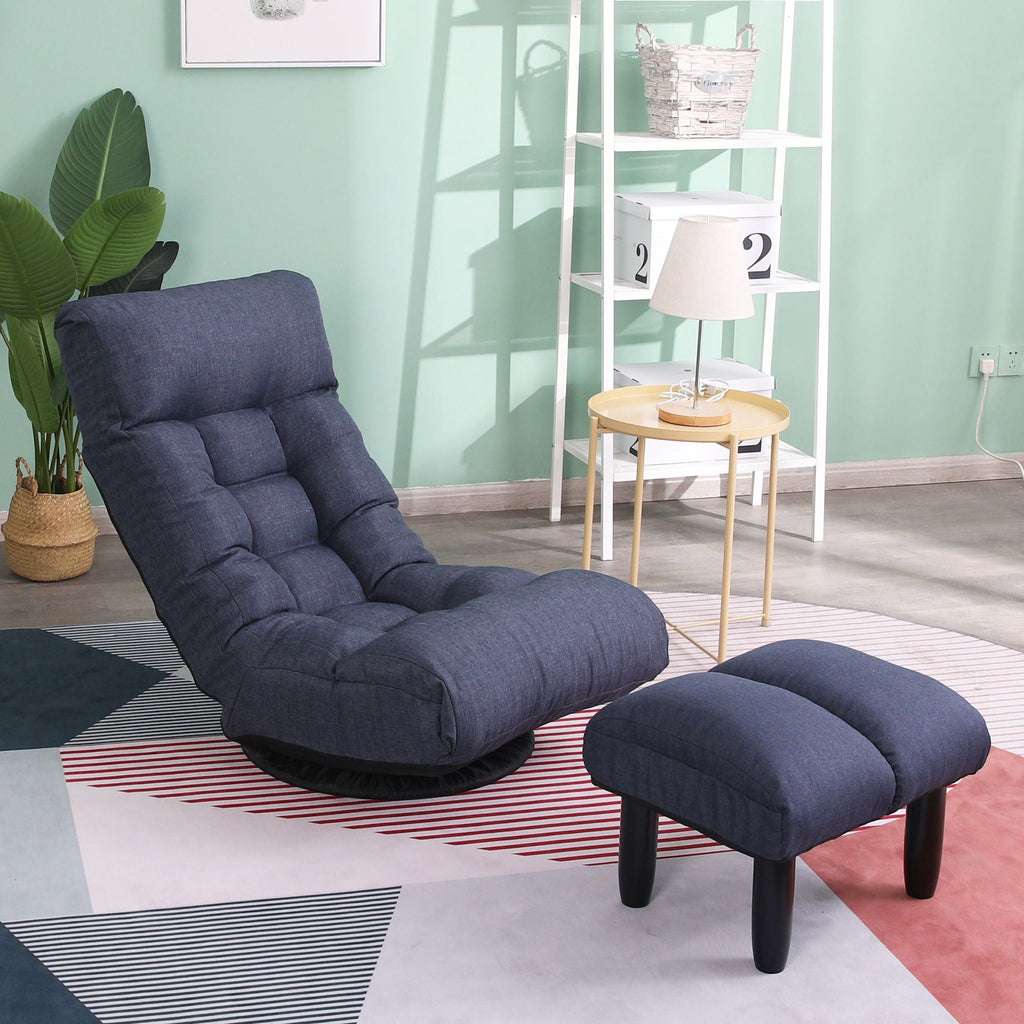Adjustable Japanese Reclining Floor Chair Sofa With Metal Frame