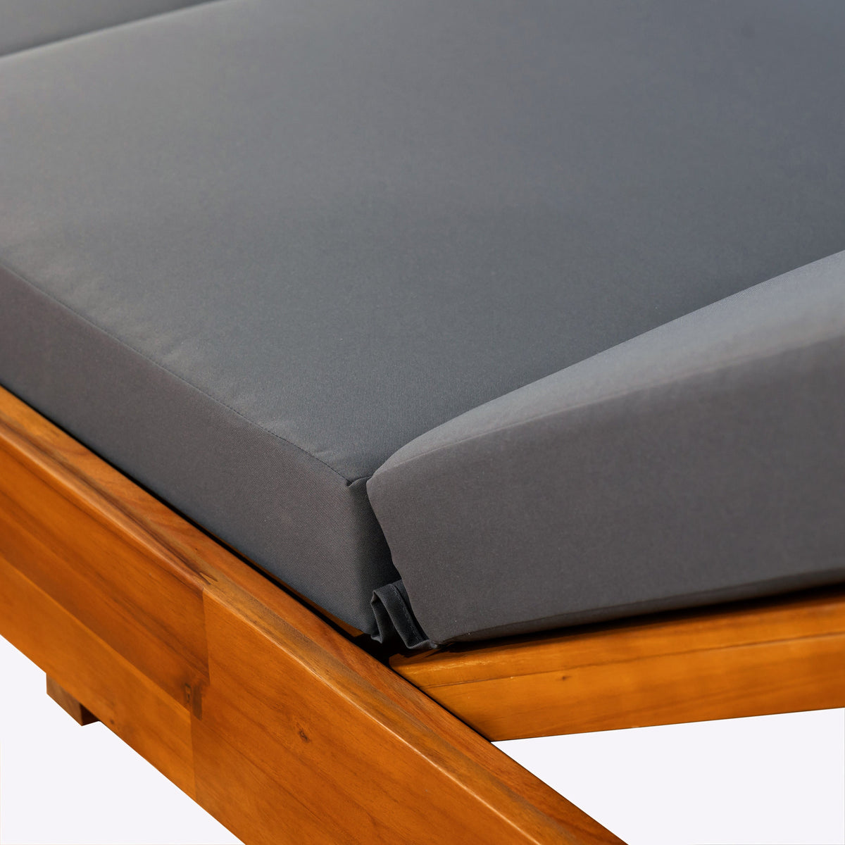 Gray Broadway Ian Chaise Lounge Cushion with Waterproof Fabric - Gray