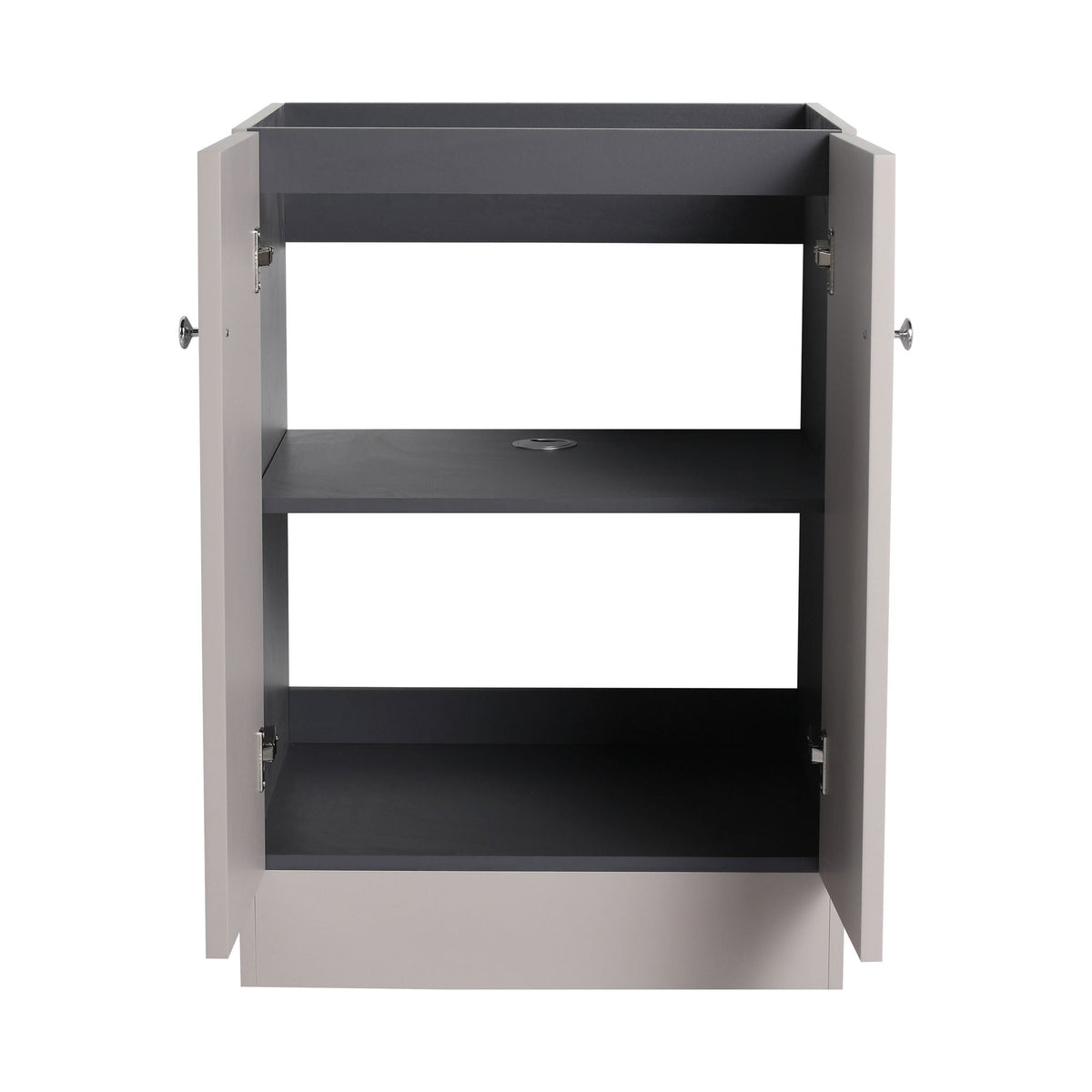 Modern Freestanding Bathroom Vanity with Soft Close Cabinet Doors - Pearl Silver, White, or Dark Green