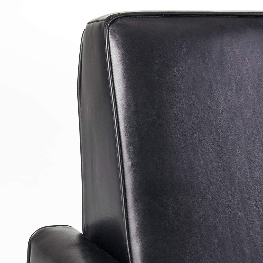 Upholstered Push Back Recliner Chair with Adjustable Recline - Multiple Colors
