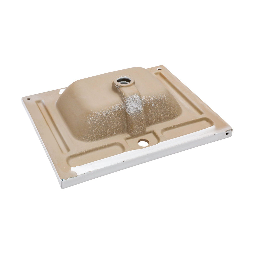 Rectangular Single Vanity Top with Overflow - White Ceramic