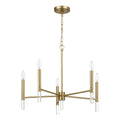 Courtyard 5 Light Candle Chandelier - Clear / Gold