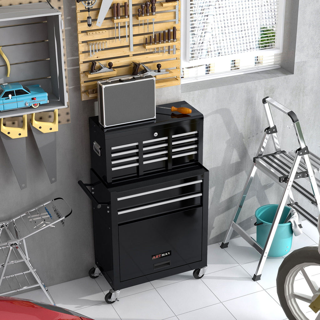 High Capacity Rolling Tool Chest With Wheels And Drawers, Storage Cabinet