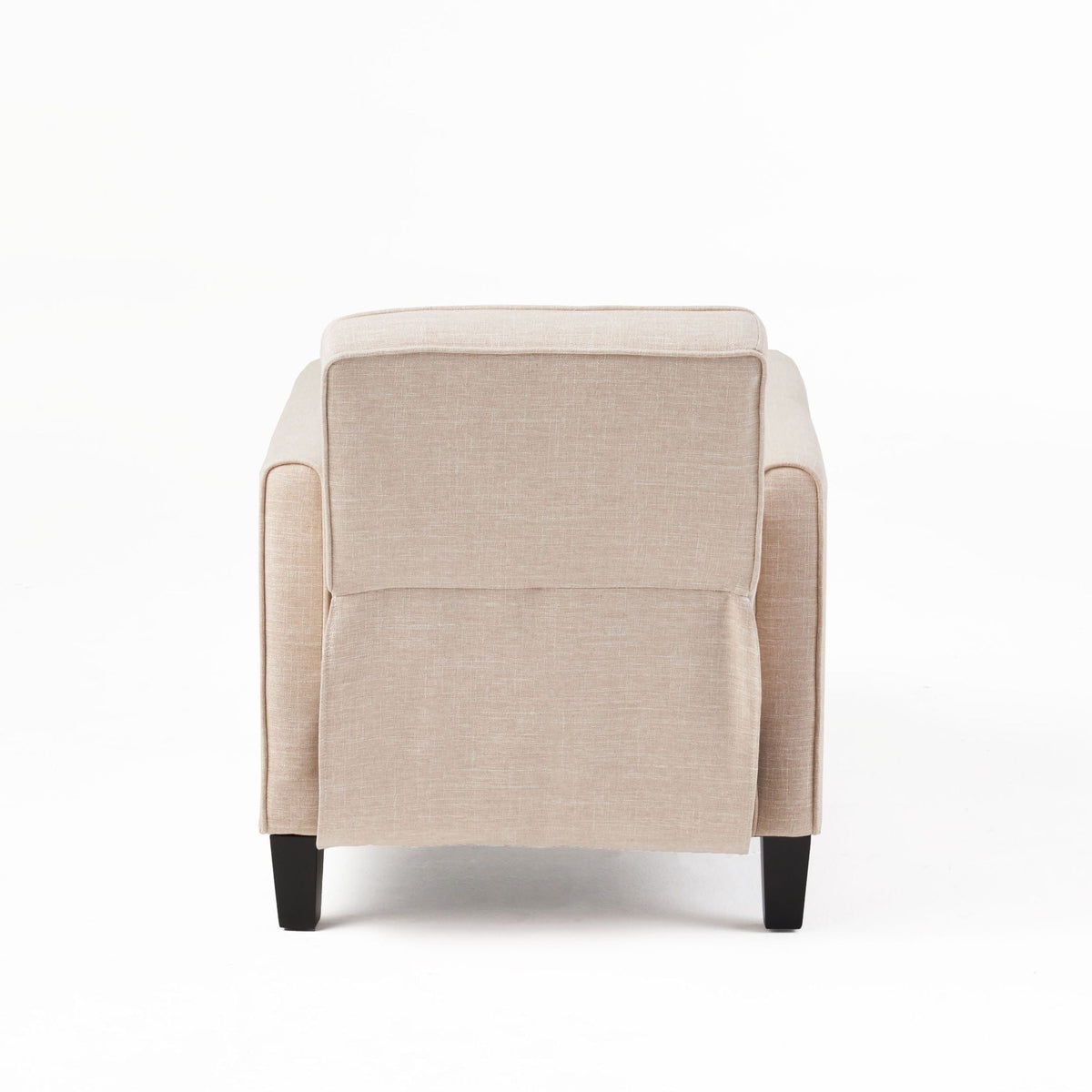 Upholstered Push Back Recliner Chair with Adjustable Recline - Multiple Colors