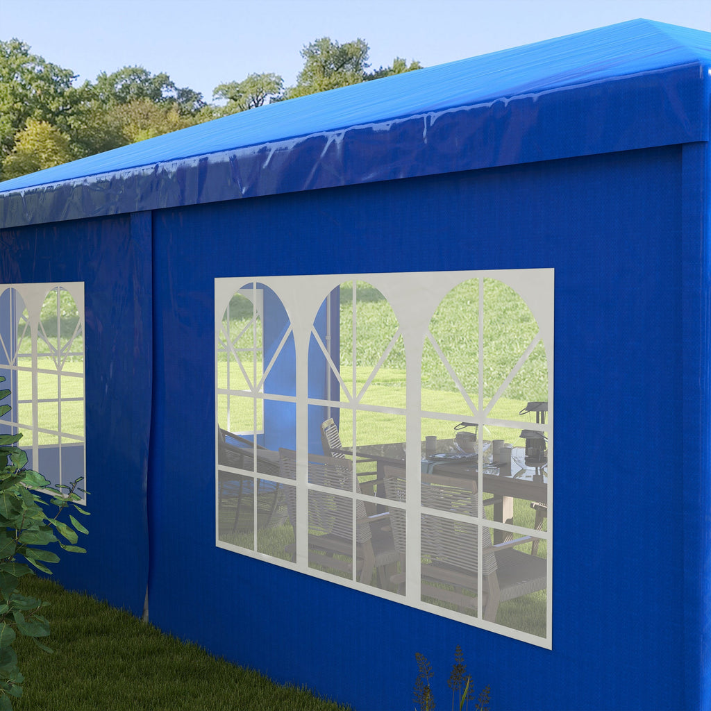 Large Party Tent with Removable Sidewalls and Steel Frame - White