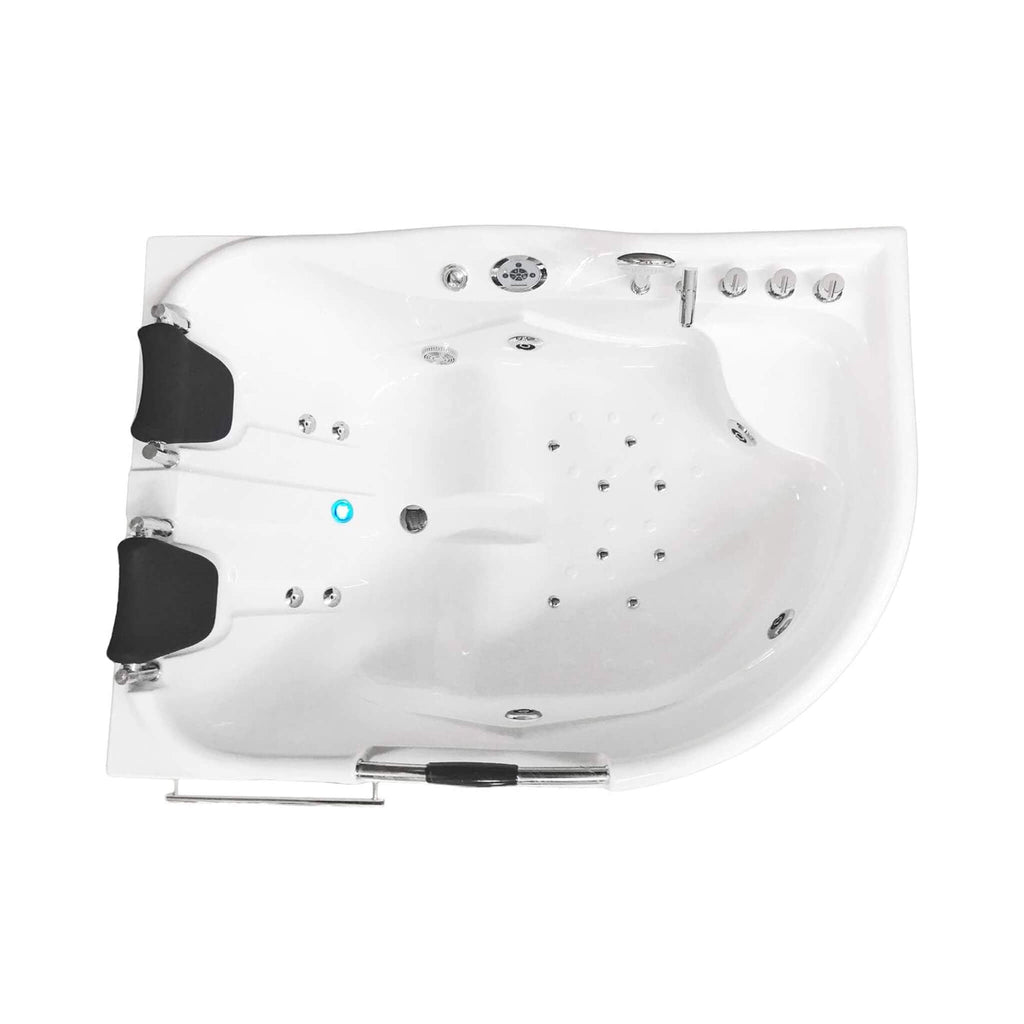 Cayman 67-Inch Premium 2-Person 16-Jet Whirlpool Hydromassage Bathtub (SAK72851)