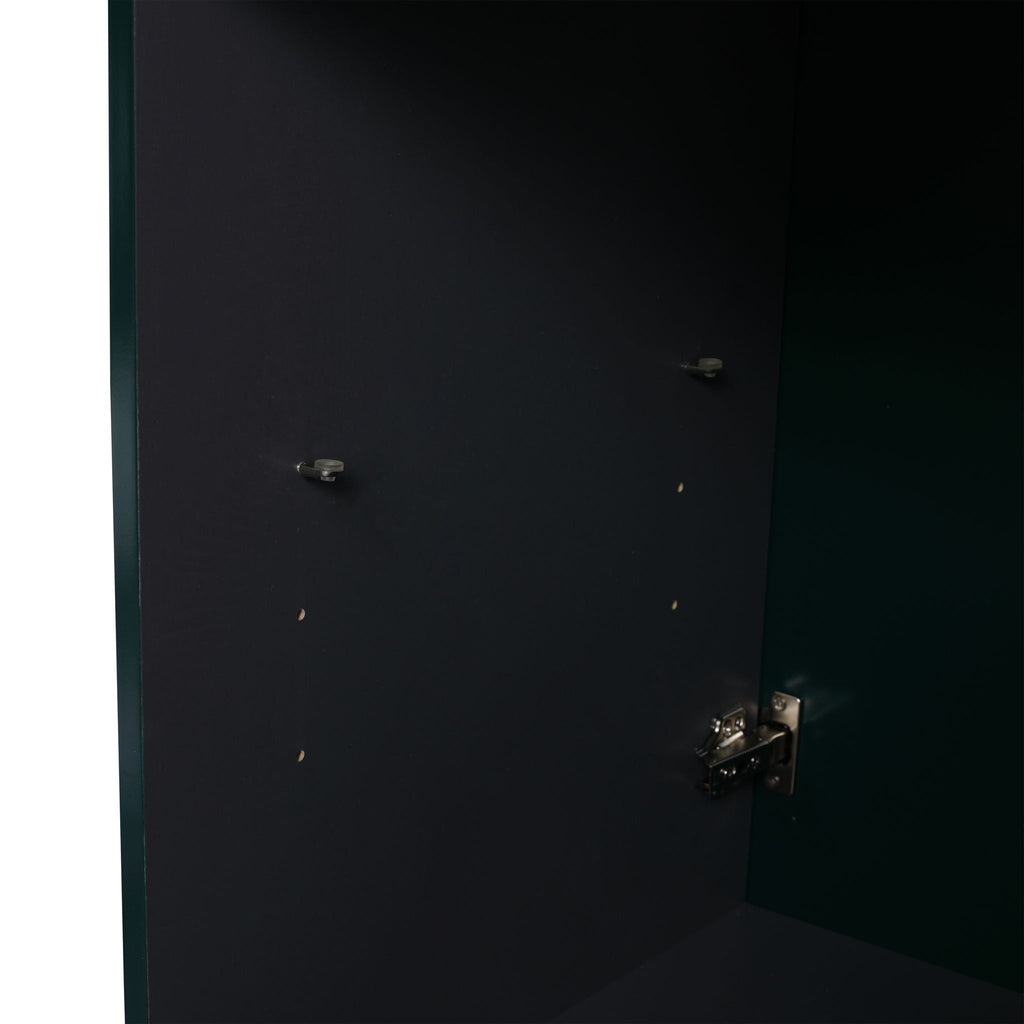Modern Freestanding Bathroom Vanity with Soft Close Cabinet Doors - Pearl Silver, White, or Dark Green